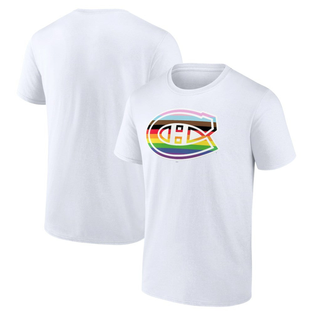 Montreal Canadiens Team Pride Logo T-Shirt - White - NHL