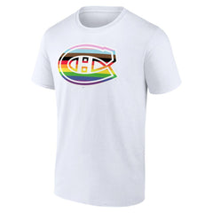 Montreal Canadiens Team Pride Logo T-Shirt - White - NHL