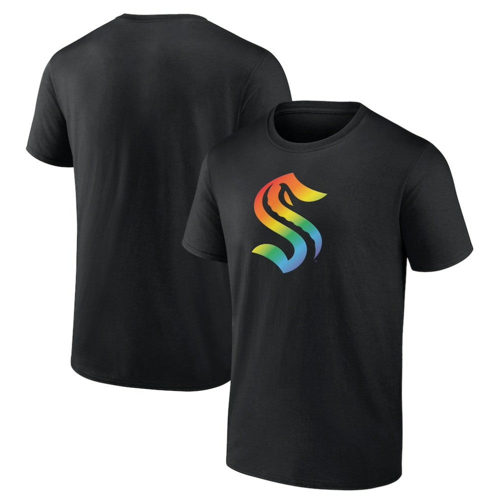 Seattle Kraken Pride Logo T-Shirt - Black - NHL