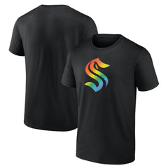 Seattle Kraken Pride Logo T-Shirt - Black - NHL