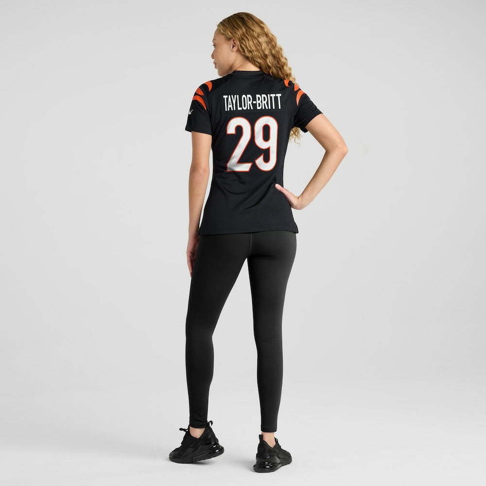 Cam Taylor-Britt Cincinnati Bengals Women's Game Player Jersey Black | Nike for Sale