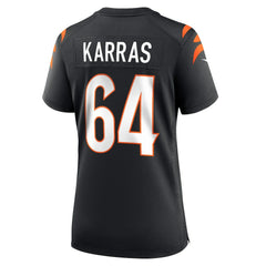 Ted Karras Cincinnati Bengals Women's Game Player Jersey Black | Nike for Sale