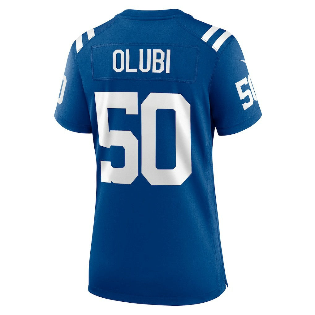 Segun Olubi Indianapolis Colts Women's Game Player Jersey Royal | Nike for Sale