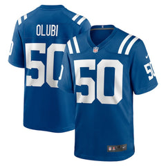 Segun Olubi Indianapolis Colts Game Player Jersey Royal | Nike for Sale