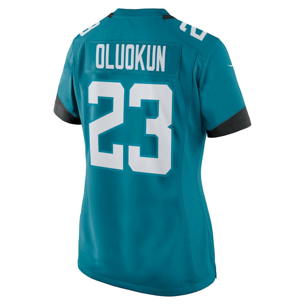 Foyesade Oluokun Jacksonville Jaguars Women's Game Player Jersey Teal | Nike for Sale