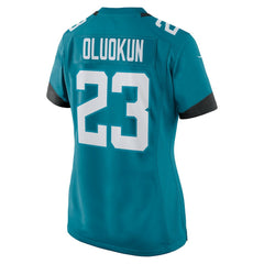 Foyesade Oluokun Jacksonville Jaguars Women's Game Player Jersey Teal | Nike for Sale