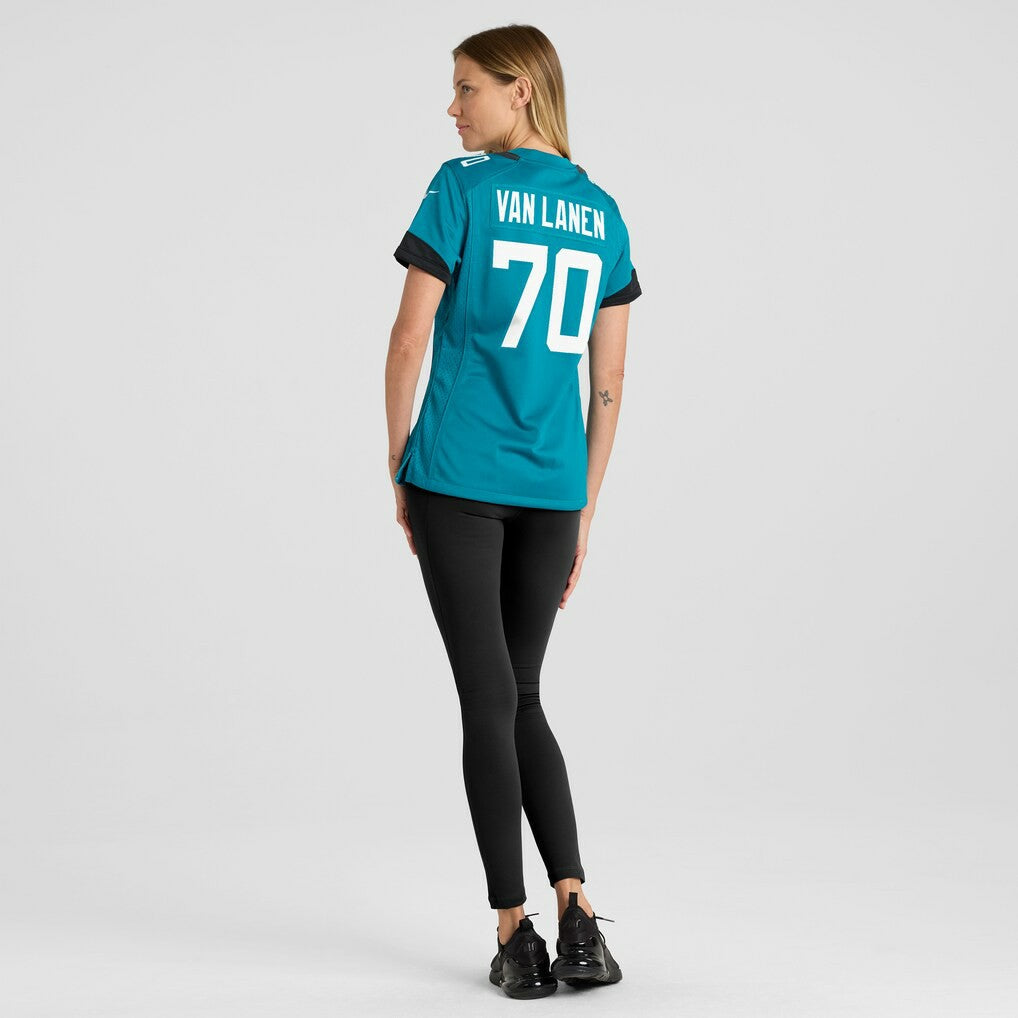Cole Van Lanen Jacksonville Jaguars Women's Game Player Jersey Teal | Nike for Sale
