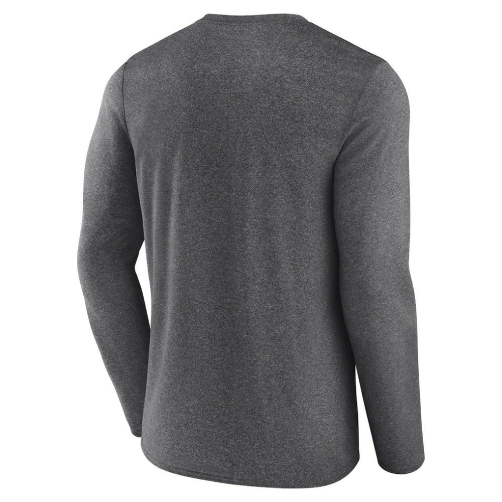 San Jose Sharks Fanatics Special Edition 2.0 Scoring Chance Long Sleeve T-Shirt - Heather Charcoal - NHL