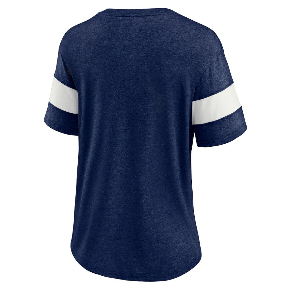 Seattle Kraken Fanatics Women's Special Edition 2.0 Ring The Alarm V-Neck T-Shirt - Heather Navy - NHL