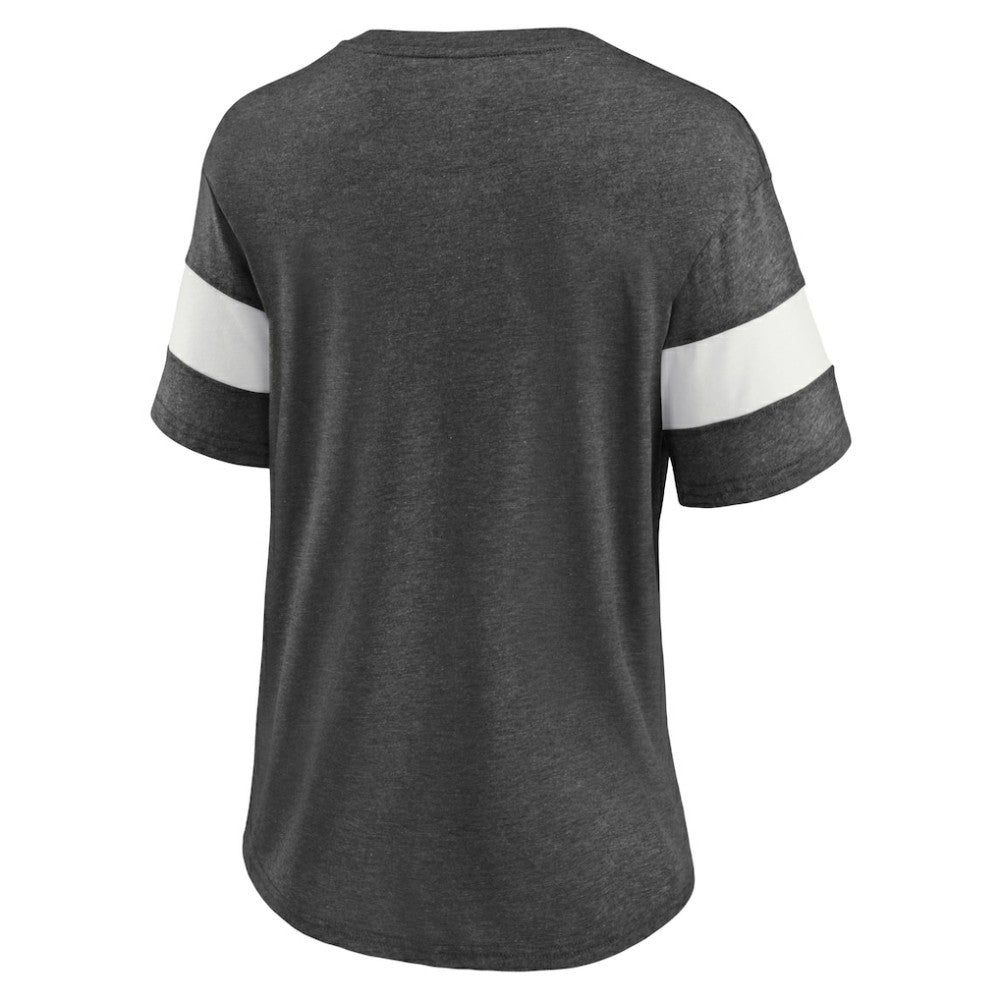 Pittsburgh Penguins Fanatics Women's Special Edition 2.0 Ring The Alarm V-Neck T-Shirt - Heather Charcoal - NHL