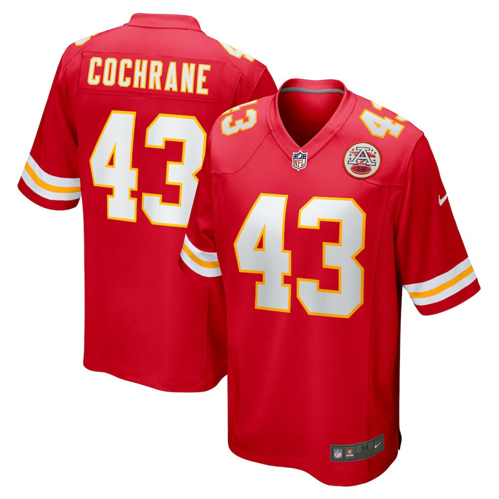 Jack Cochrane Kansas City Chiefs Game Player Jersey Red | Nike for Sale