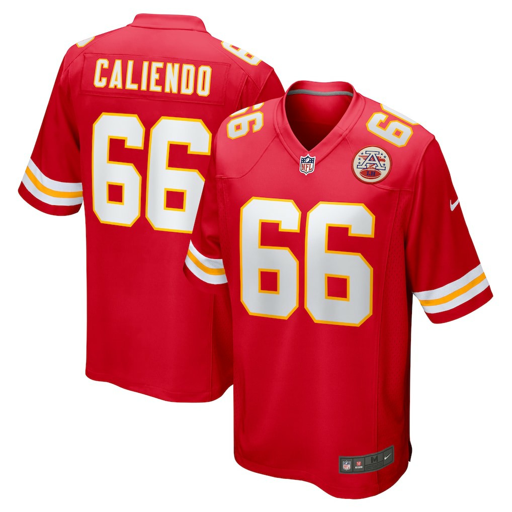 Mike Caliendo Kansas City Chiefs Game Player Jersey Red | Nike for Sale