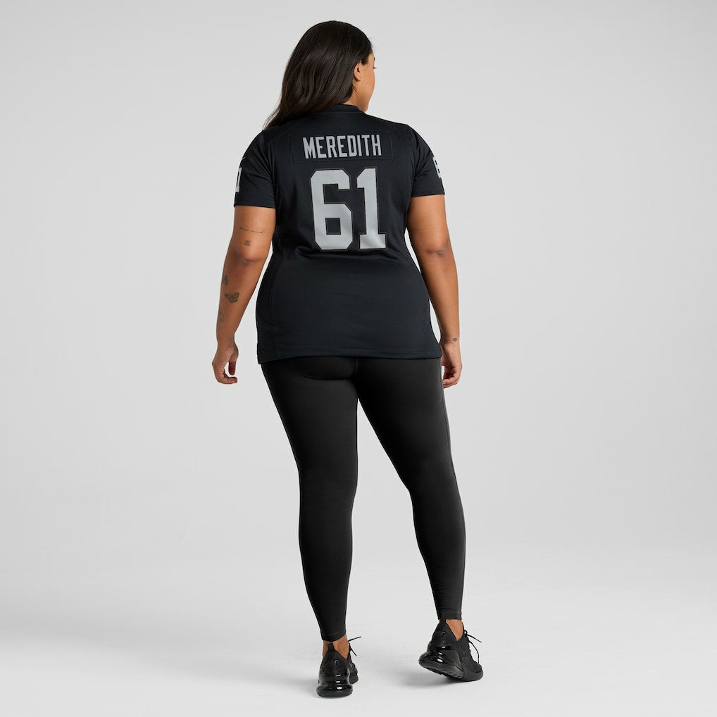 Jordan Meredith Las Vegas Raiders Women's Game Player Jersey Black | Nike for Sale