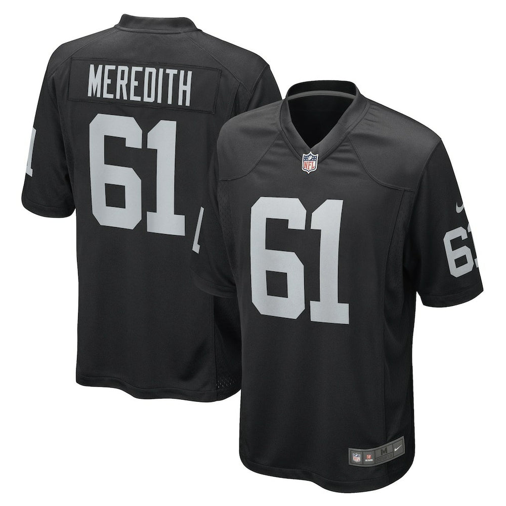 Jordan Meredith Las Vegas Raiders Game Player Jersey Black | Nike for Sale