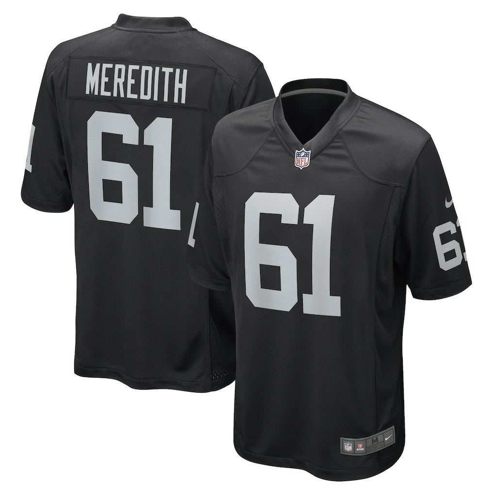 Jordan Meredith Las Vegas Raiders Game Player Jersey Black | Nike for Sale