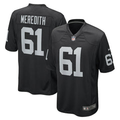 Jordan Meredith Las Vegas Raiders Game Player Jersey Black | Nike for Sale