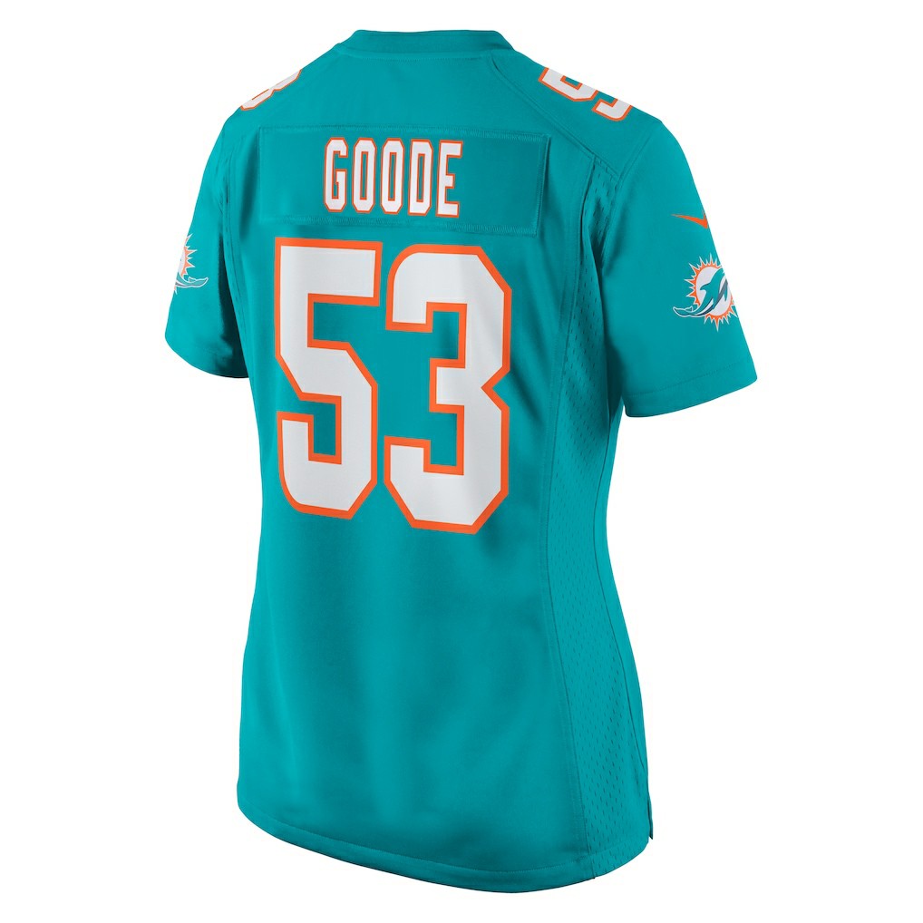Cameron Goode Miami Dolphins Women's Game Player Jersey Aqua | Nike for Sale