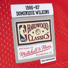 Dominique Wilkins Atlanta Hawks Hardwood Classics 1986/87 Split Swingman Jersey Yellow/Red - NBA