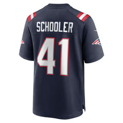 Brenden Schooler New England Patriots Game Player Jersey Navy | Nike for Sale