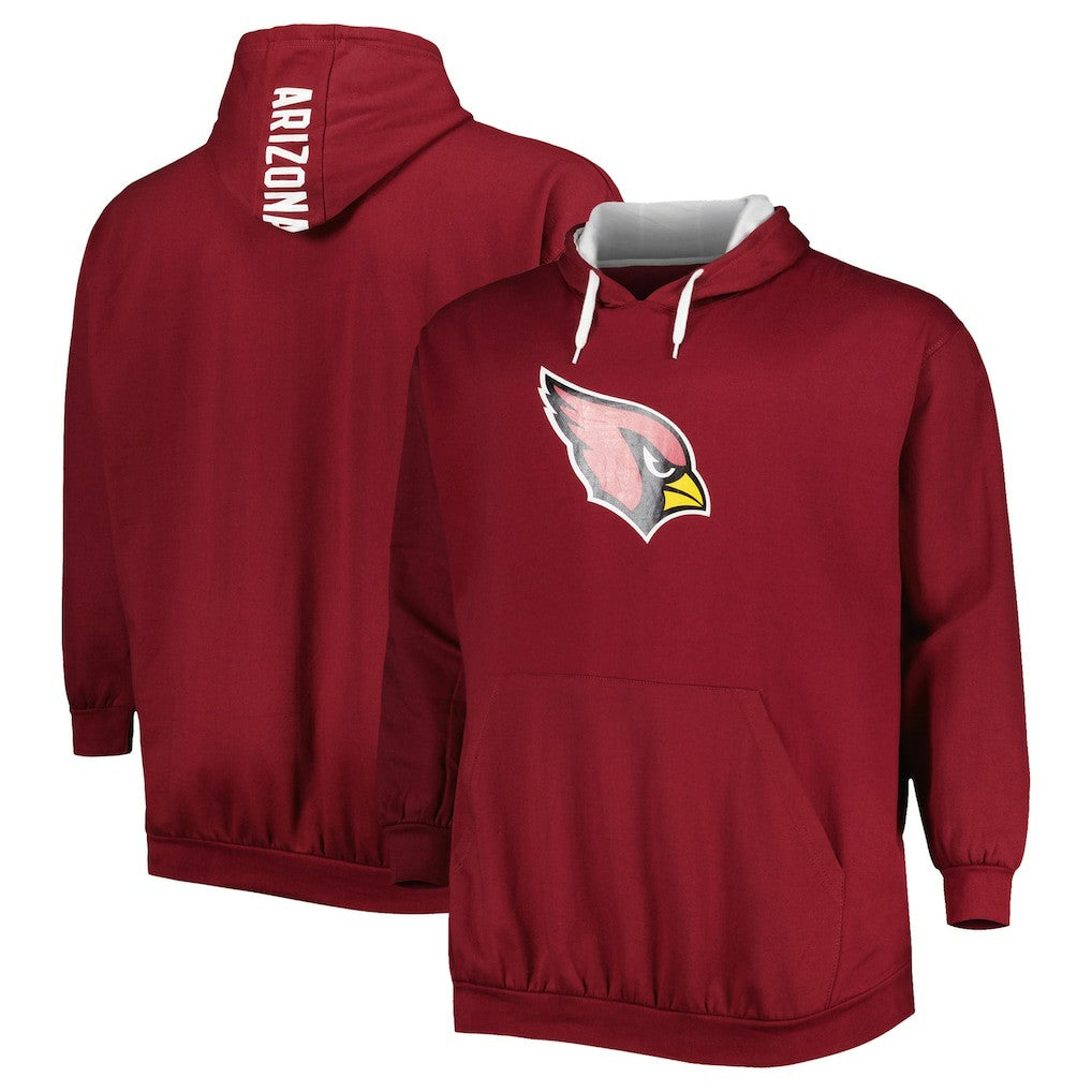 Arizona Cardinals Big & Tall Logo Pullover Hoodie Cardinal | NFL