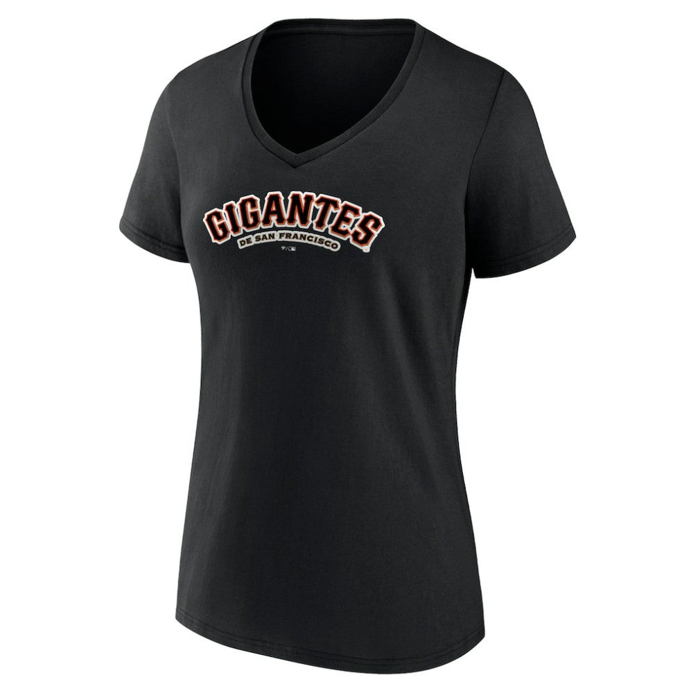 San Francisco Giants Women's Spanish Logo V-Neck T-Shirt - MLB