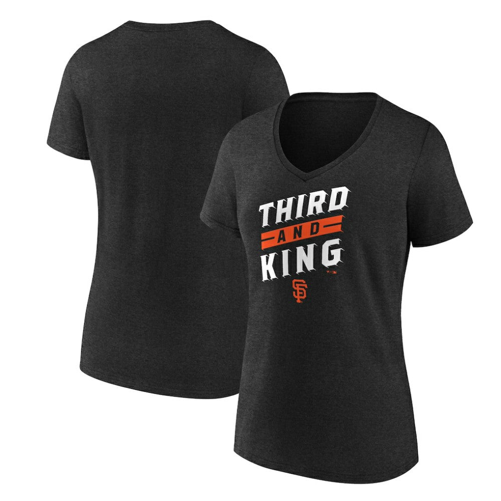 San Francisco Giants Women's Third and King V-Neck T-Shirt - MLB