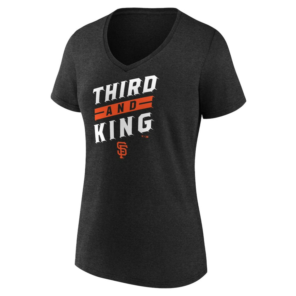 San Francisco Giants Women's Third and King V-Neck T-Shirt - MLB