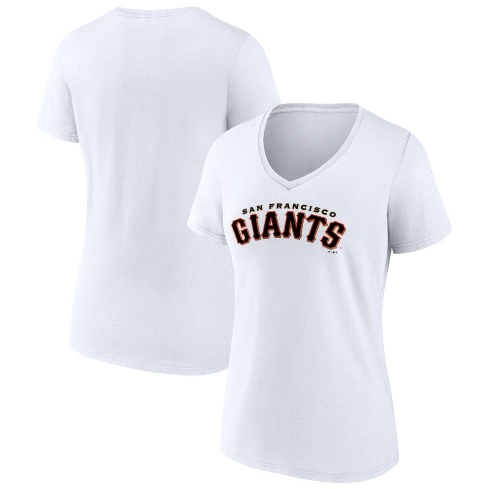 San Francisco Giants Women's Giants Alternate Club Lettering V-Neck T-Shirt - MLB