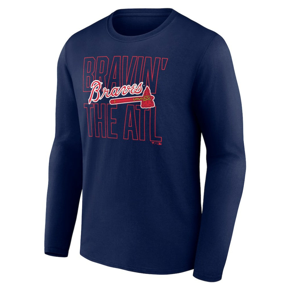 Atlanta Braves Pitch Out Long Sleeve T-Shirt - MLB