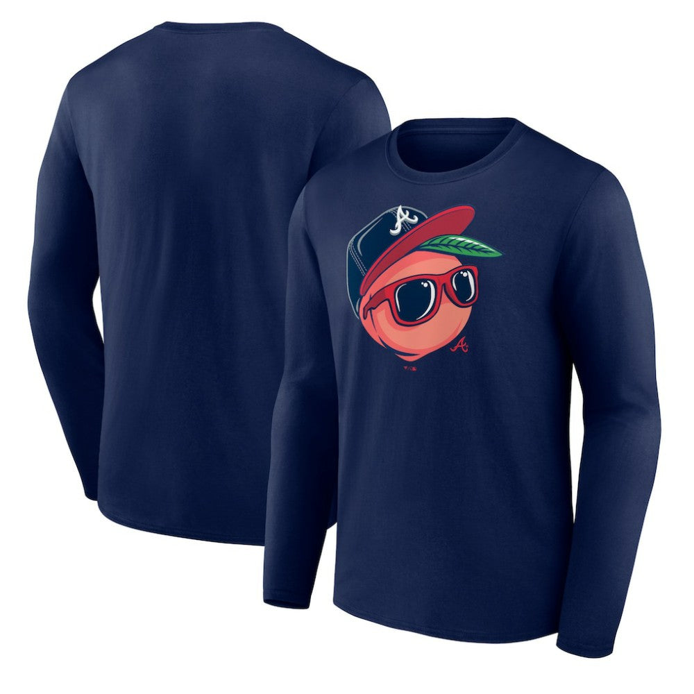 Atlanta Braves Mr. Peach Long Sleeve T-Shirt - MLB