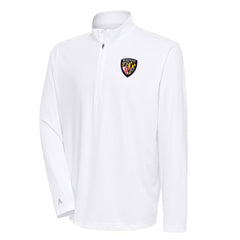 Baltimore Ravens Antigua Team Logo Throwback Tribute Quarter-Zip Pullover Top White | NFL