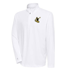 Pittsburgh Steelers Antigua Team Logo Throwback Tribute Quarter-Zip Pullover Top White | NFL