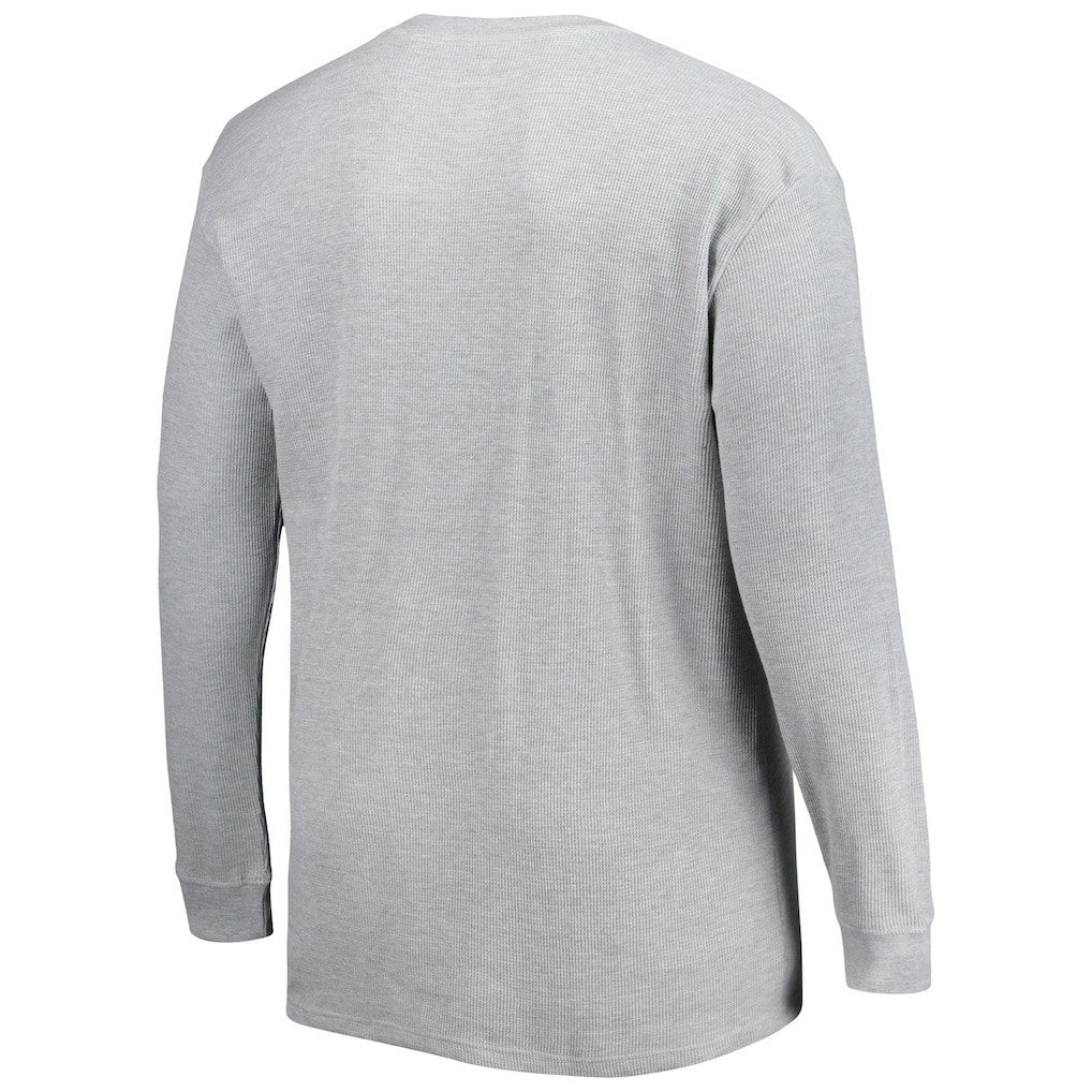 Los Angeles Rams Big & Tall Waffle-Knit Thermal Long Sleeve T-Shirt Heather Gray | NFL