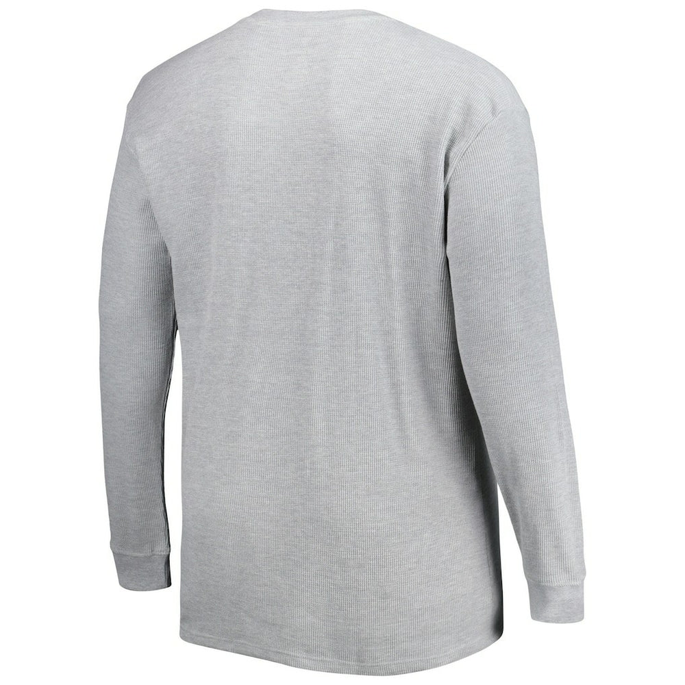 Los Angeles Rams Big & Tall Waffle-Knit Thermal Long Sleeve T-Shirt Heather Gray | NFL