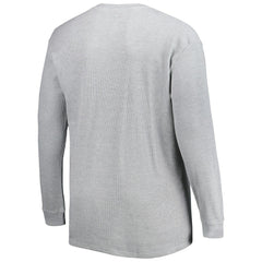 Los Angeles Rams Big & Tall Waffle-Knit Thermal Long Sleeve T-Shirt Heather Gray | NFL