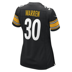 Jaylen Warren Pittsburgh Steelers Women's Game Player Jersey Black | Nike for Sale