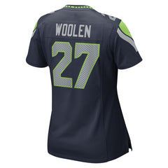 Riq Woolen Seattle Seahawks Women's Team Game Jersey College Navy | Nike for Sale