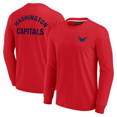 Washington Capitals Fanatics Unisex Elements Super Soft Long Sleeve T-Shirt - Red - NHL