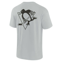 Pittsburgh Penguins Fanatics Unisex Elements Super Soft Short Sleeve T-Shirt - Gray - NHL