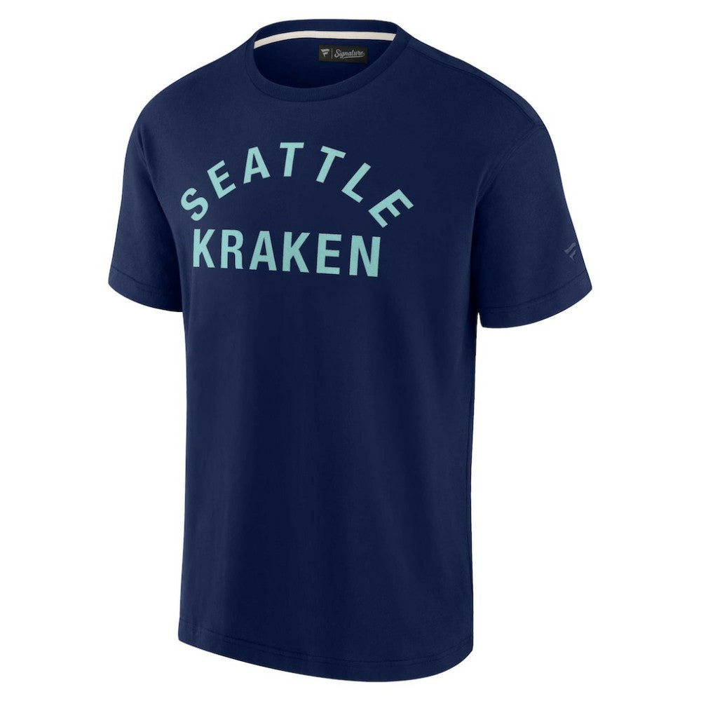 Seattle Kraken Fanatics Unisex Elements Super Soft Short Sleeve T-Shirt - Navy - NHL