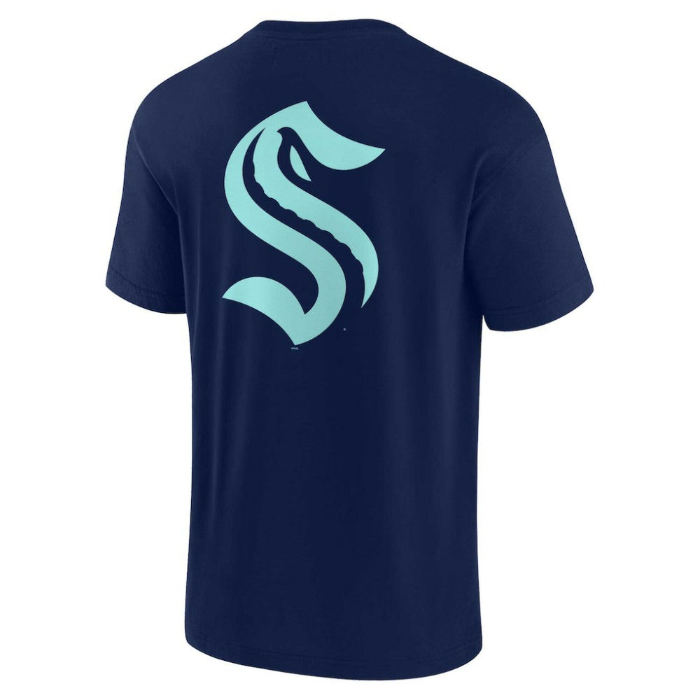Seattle Kraken Fanatics Unisex Elements Super Soft Short Sleeve T-Shirt - Navy - NHL
