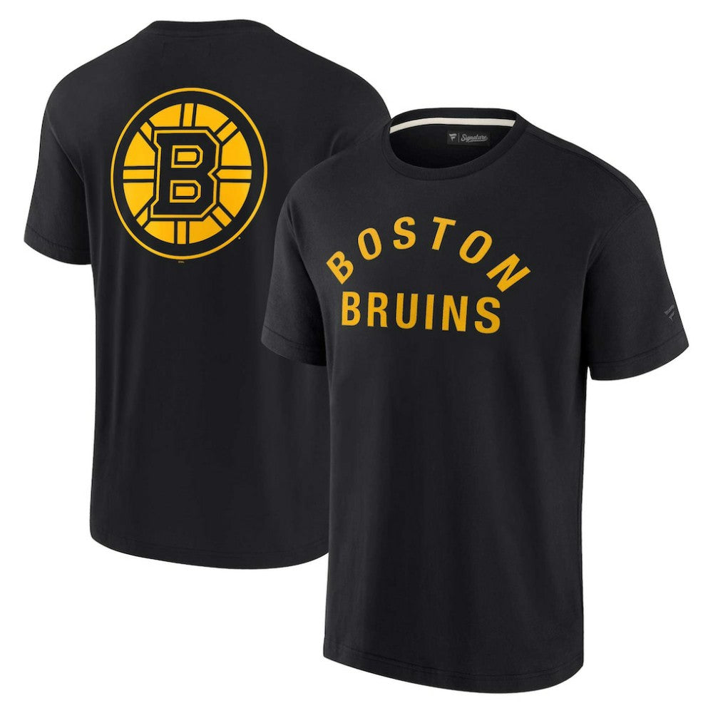 Boston Bruins Fanatics Unisex Elements Super Soft Short Sleeve T-Shirt - Black - NHL