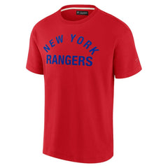 New York Rangers Fanatics Unisex Elements Super Soft Short Sleeve T-Shirt - Red - NHL