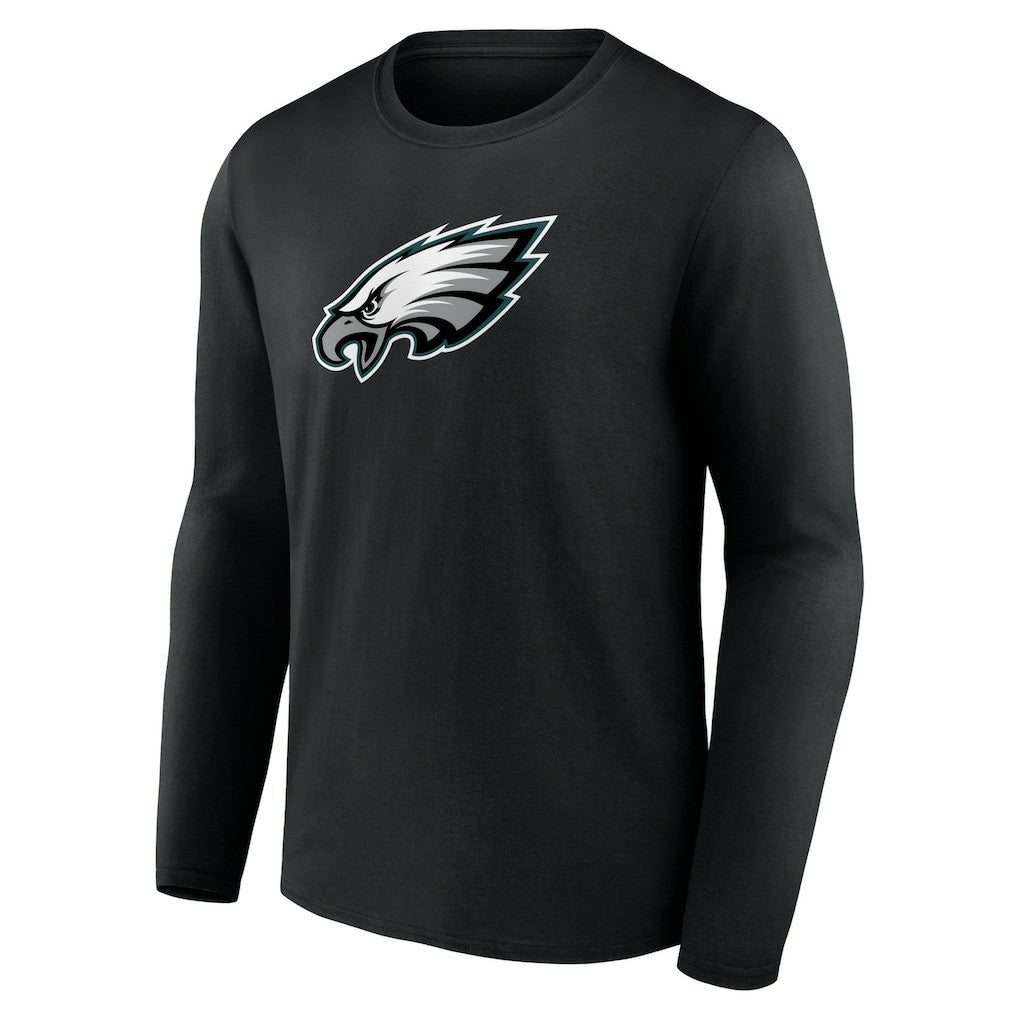 Philadelphia Eagles Primary Team Logo Long Sleeve T-Shirt Black | NFL