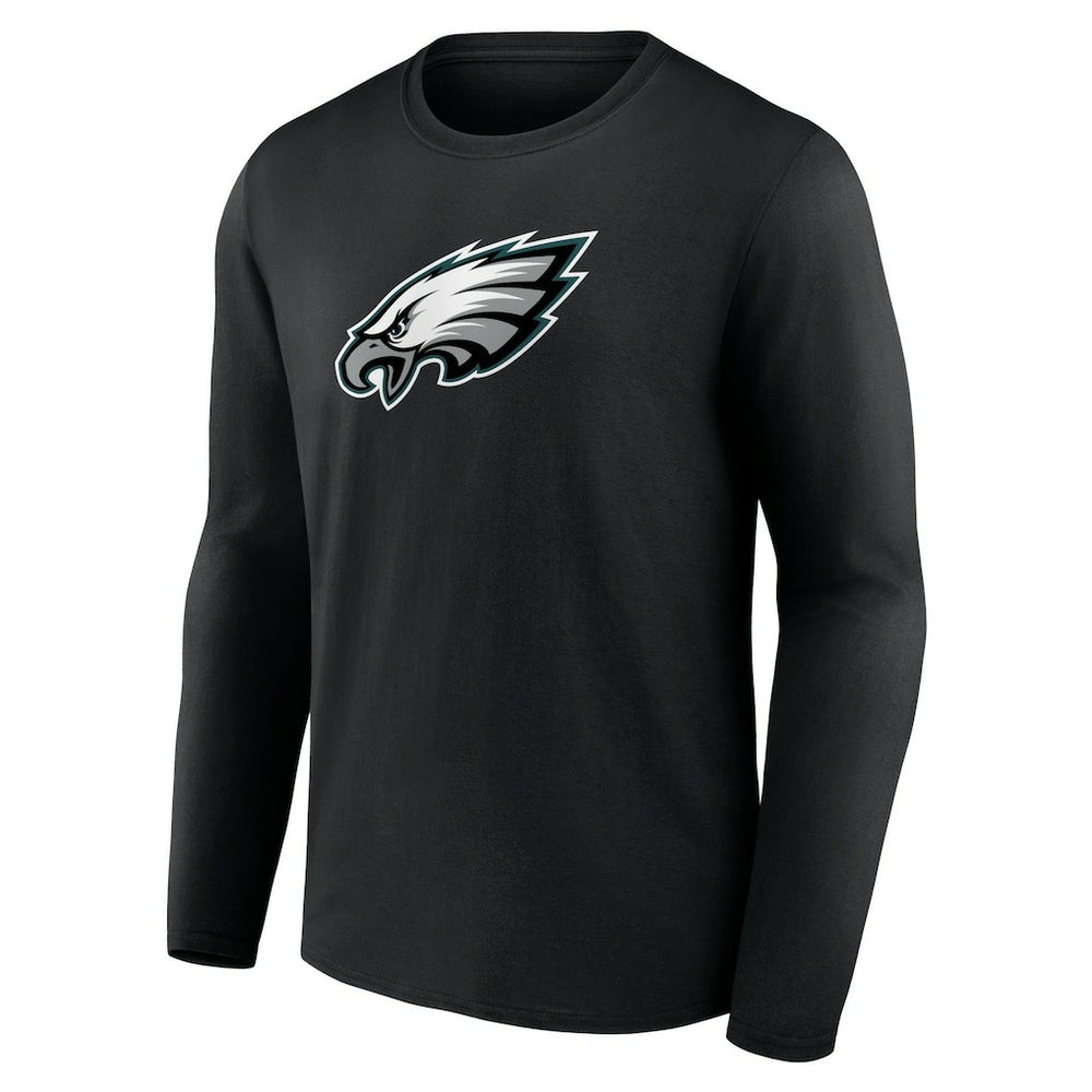 Philadelphia Eagles Primary Team Logo Long Sleeve T-Shirt Black | NFL