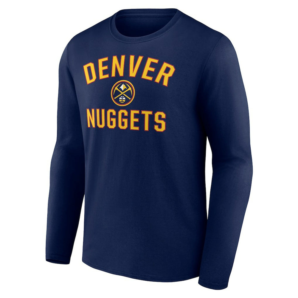 Denver Nuggets Victory Arch Team Long Sleeve T-Shirt Navy - NBA