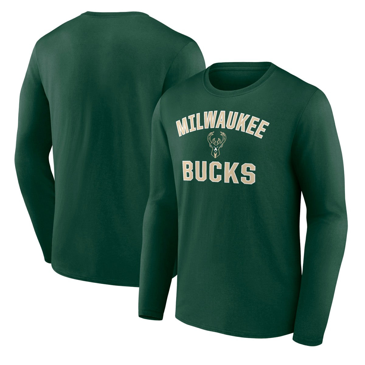 Milwaukee Bucks Victory Arch Team Long Sleeve T-Shirt Green - NBA