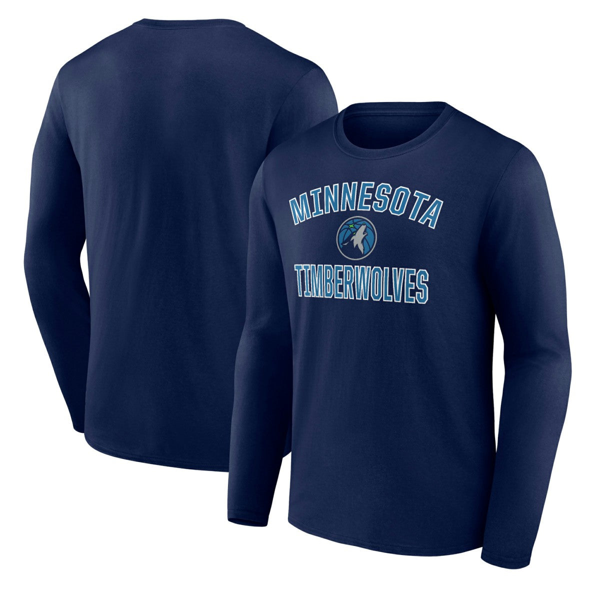Minnesota Timberwolves Victory Arch Team Long Sleeve T-Shirt Navy - NBA
