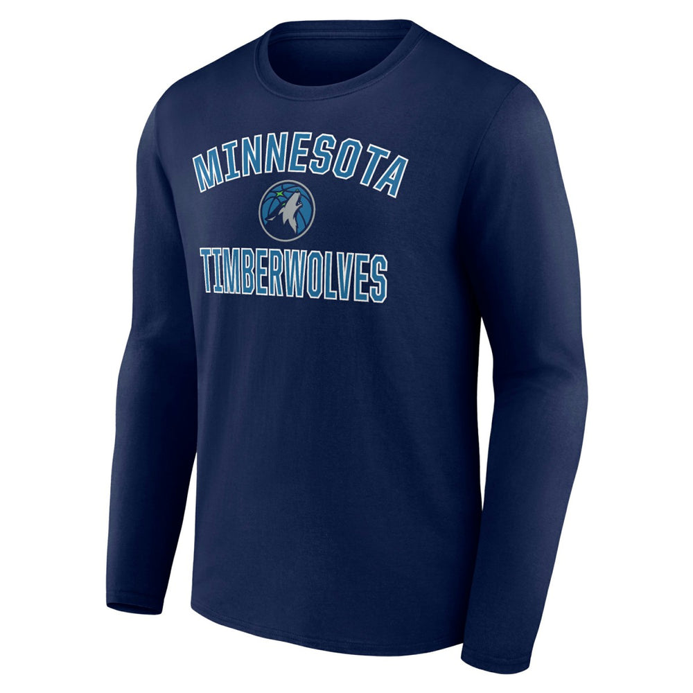 Minnesota Timberwolves Victory Arch Team Long Sleeve T-Shirt Navy - NBA