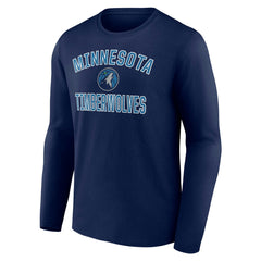 Minnesota Timberwolves Victory Arch Team Long Sleeve T-Shirt Navy - NBA
